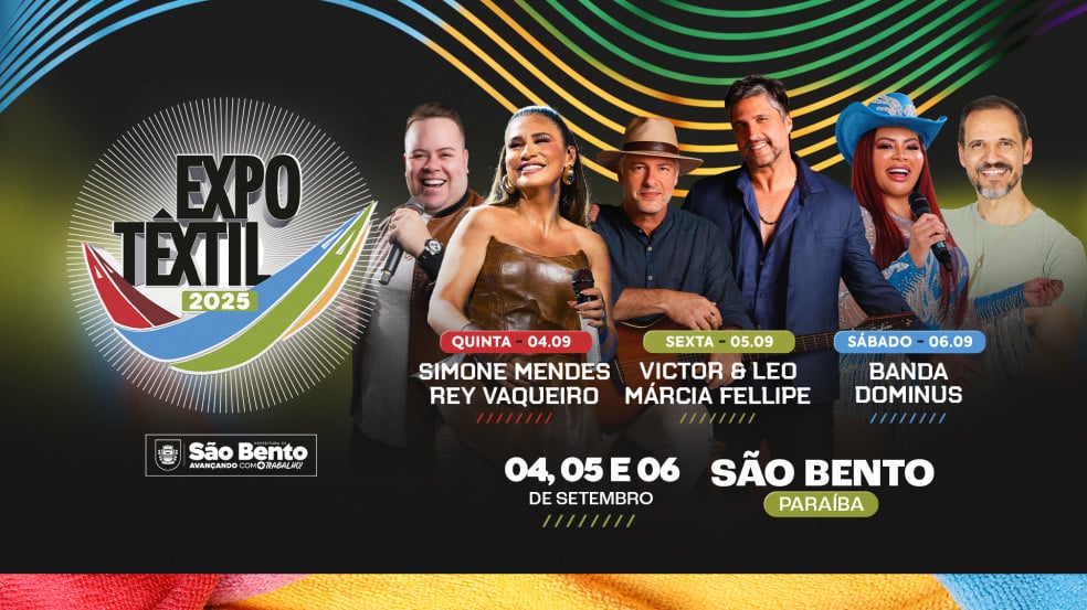 São Bento recebe em setembro evento que une indústria têxtil, negócios e grandes atrações musicais