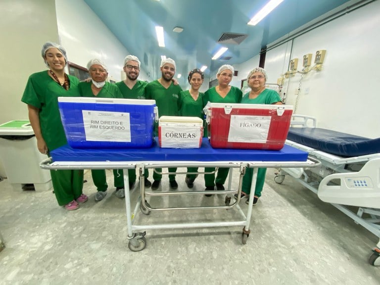 Central de Transplantes registra 26ª doação de múltiplos órgãos; ação tira cinco pessoas da lista de espera