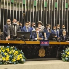 Parlamentares bolsonaristas ocupam plenários do Congresso em protesto contra decisão do STF; deputado paraibano participa do ato