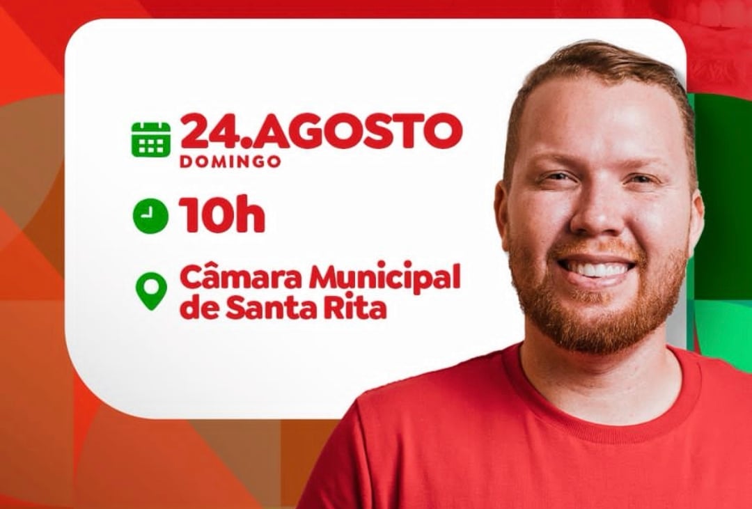 Vereador David Santana assume diretório municipal do PT em Santa Rita neste domingo