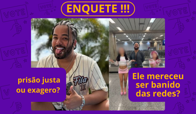 Enquete caso Hytalo Santos: prisão justa ou exagero? Ele mereceu ser banido das redes? - Vote