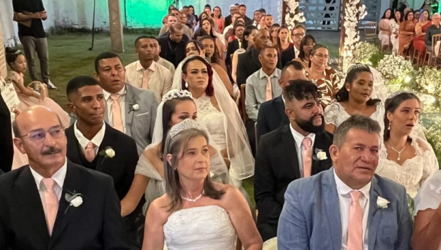 20 casais dizem "SIM" no 3º Casamento Comunitário de Lucena