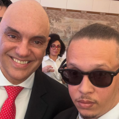 “Advogado de Alexandre de Moraes”: Mizael publica foto ao lado do ministro durante evento no STF