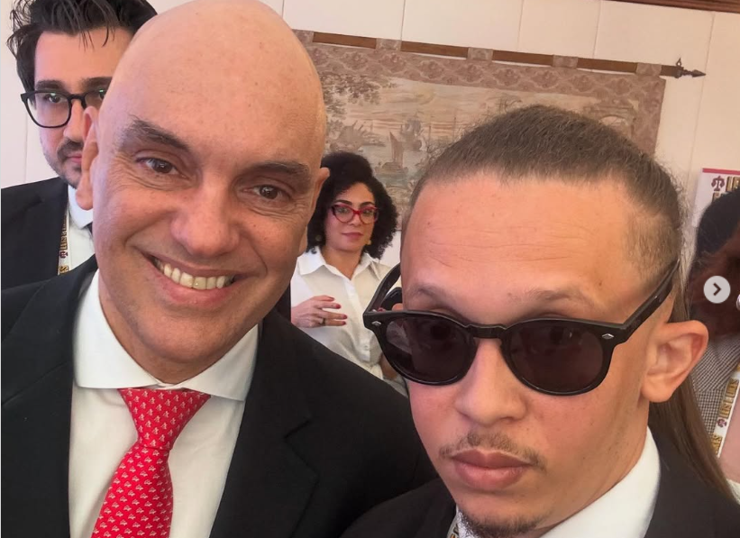 “Advogado de Alexandre de Moraes”: Mizael publica foto ao lado do ministro durante evento no STF