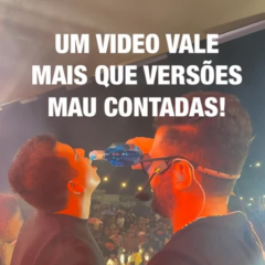 Ranniery Gomes nega que seguranças agrediram assessor de Mari e divulga vídeo do homem bebendo durante brincadeira no palco;  "já estava bem embriagado e caiu" - veja