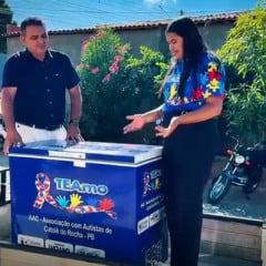Associação TEAmo recebe freezer novo com apoio de Luciano Maia, Murilo Galdino e JRE Soluções Visuais