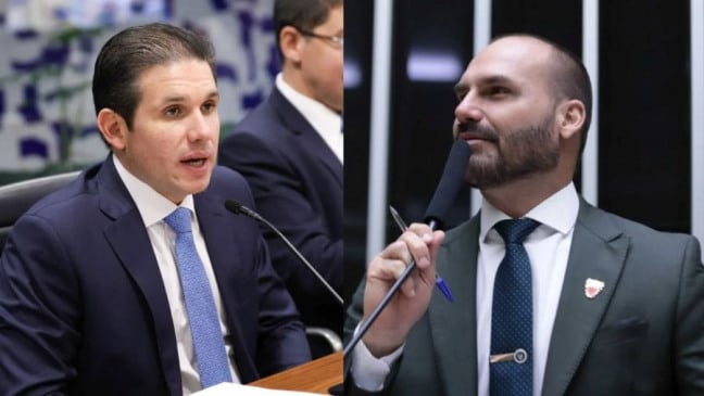 Hugo Motta descarta permissão para Eduardo Bolsonaro manter mandato nos EUA