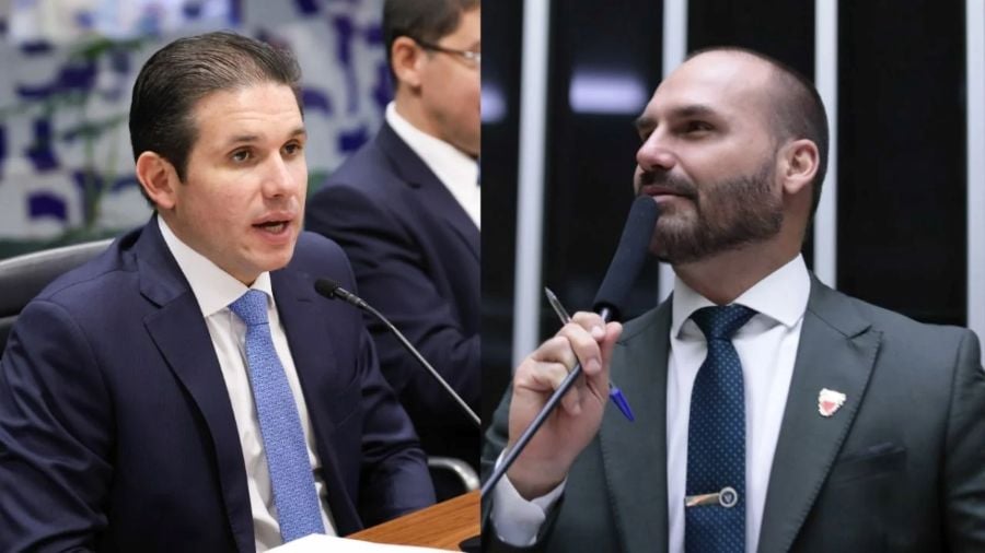 Hugo Motta descarta permissão para Eduardo Bolsonaro manter mandato nos EUA