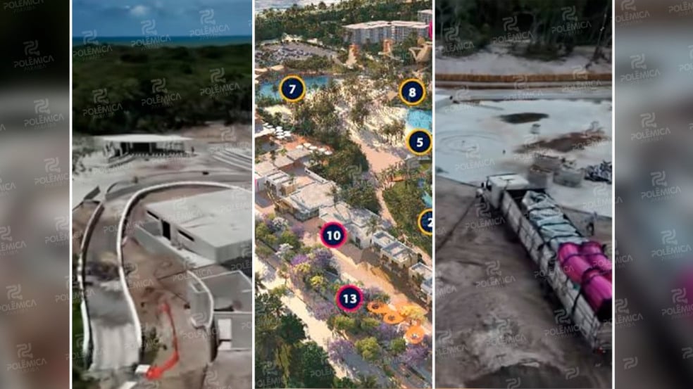 Polo Turístico Cabo Branco: Acquaí Park inicia instalações dos brinquedos; abertura deve ocorrer no próximo verão