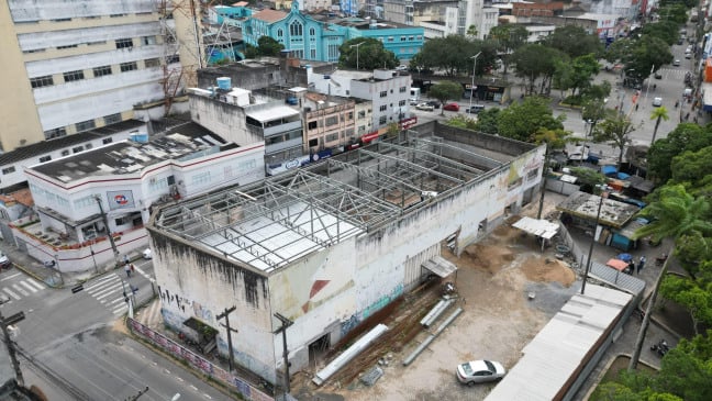 Prefeitura de Campina Grande avança na revitalização e Cine Capitólio já conta com 40% das obras executadas