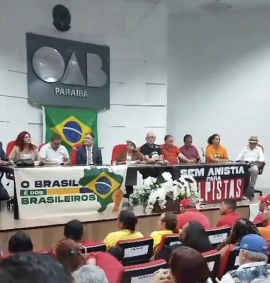 Sede da OAB Paraíba vira palco de ato político-partidário e levanta questionamentos sobre imparcialidade