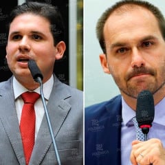 “Não concordamos com esse tipo de atitude”, diz Hugo Motta sobre atuação de Eduardo Bolsonaro nos EUA