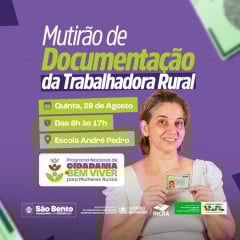 Prefeitura de São Bento e Governo do Estado farão Mutirão para emissão de documentos e oferta de outros serviços