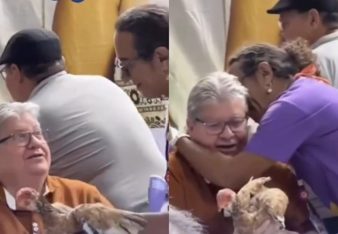PRESENTE INUSITADO: João Azevêdo ganha galinha durante evento na Paraíba; assista