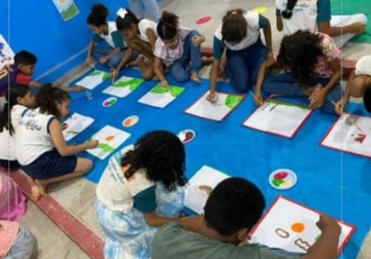 Escola Municipal Severina Helena realiza primeira Oficina de Artes e incentiva criatividade dos alunos