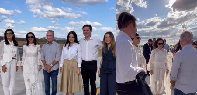 Ao lado do pai, Nabor Wanderley, Hugo Motta participa da inauguração da primeira Padaria Artesanal da Paraíba em Patos