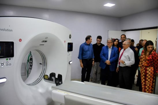João entrega primeiro equipamento de cintilografia da rede pública de Saúde da Paraíba no Metropolitano e reforma no Trauma de João Pessoa