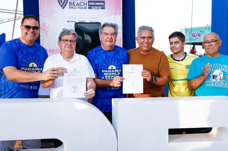 João prestigia final do Circuito Mundial de Vôlei de Praia e confirma edição 2026 do Paraíba World Beach Games