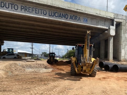 DER interdita ruas e organiza tráfego para obras em torno do Viaduto Prefeito Luciano Agra