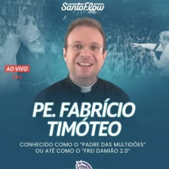 Padre Fabrício é o entrevistado do "SantoFlow" desta quinta, podcast católico de maior audiência do Brasil