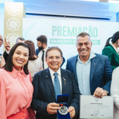 Major Sidnei representa Sapé na conquista do Selo Município Sustentável pelo segundo ano