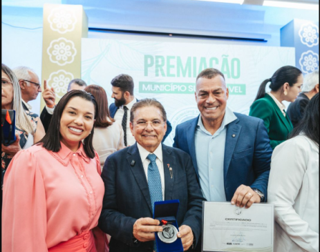 Major Sidnei representa Sapé na conquista do Selo Município Sustentável pelo segundo ano