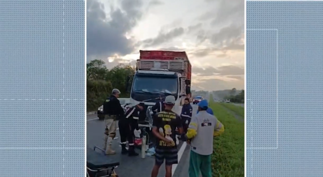 TRAGÉDIA: Colisão entre caminhão e motocicleta deixa dois mortos em São Miguel de Taipu