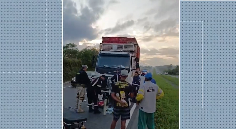 TRAGÉDIA: Colisão entre caminhão e motocicleta deixa dois mortos em São Miguel de Taipu