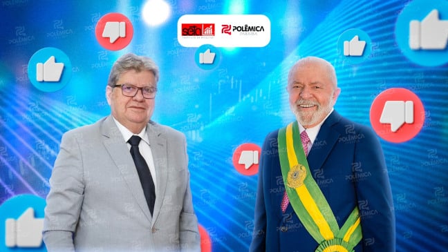 Pesquisa Seta/Polêmica: João Azevêdo mantém aprovação na Paraíba; e popularidade de Lula sobe