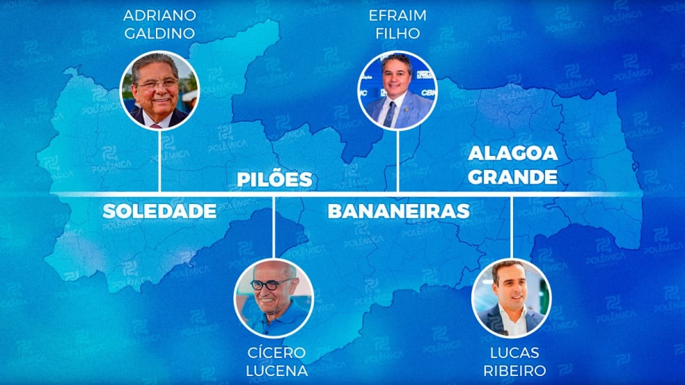 CORRIDA ANTECIPADA: pré-candidatos ao Governo da Paraíba intensificam agendas públicas pelo interior de olho em 2026; veja os movimentos e bastidores