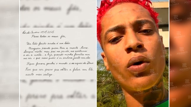 Acusado de tentativa de homicídio, trapper Oruam publica carta aberta aos fãs e comenta prisão; leia na íntegra