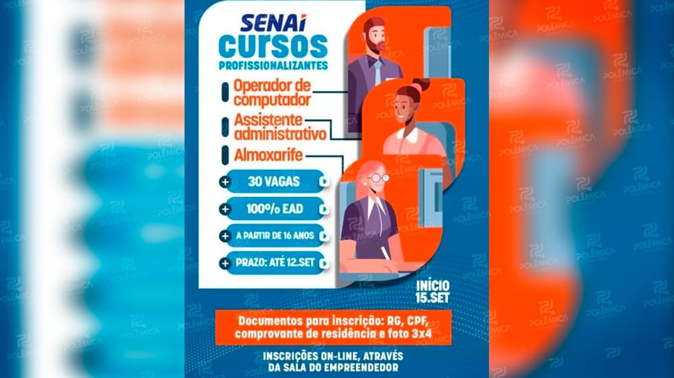 Boa Vista oferece mais de 100 vagas em cursos profissionalizantes gratuitos com certificado nacional