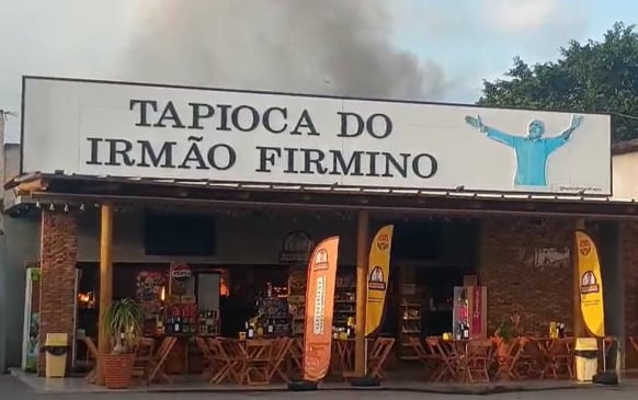 APREENSÃO NO CAJÁ: Incêndio atinge tradicional Tapioca do Irmão Firmino - VEJA O VÍDEO