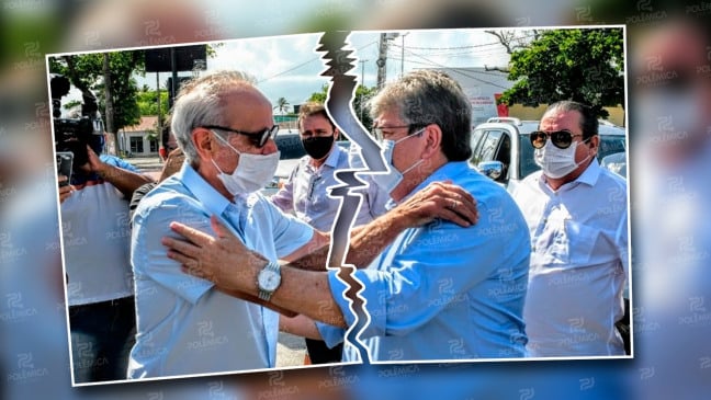 Cícero Lucena e João Azevêdo em 2021. Foto: José Marques / Edição: Marcelo Júnior.