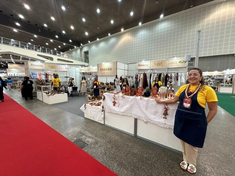 Artesãos paraibanos participam até o próximo domingo do 7° Festival Nacional de Artesanato do Ceará