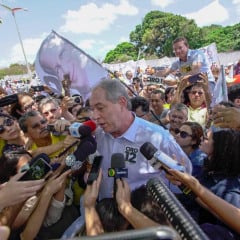 Ciro Gomes na campanha para Presidência em 2022. Foto: Leo Canabarro