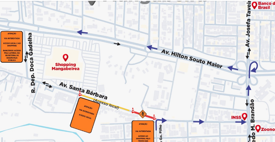 Semob-JP interdita trecho de Avenida nos Bancários por 30 dias para obra de drenagem