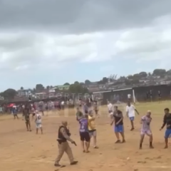 Confusão e pancadaria: partida de futebol no Cristo termina em briga e polícia é acionada; veja vídeo