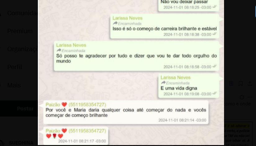 “Vou te dar todo orgulho do mundo”: conversa entre paraibana suspeita de fraudar concurso e o pai viraliza nas redes sociais; veja