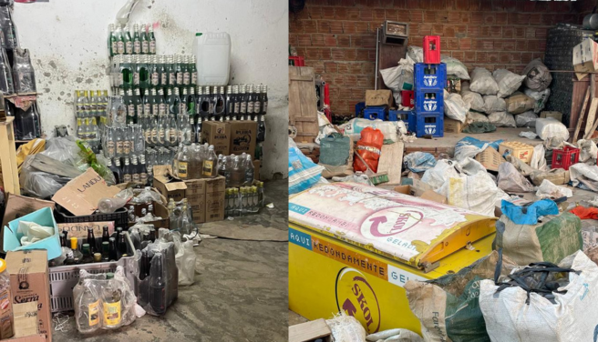 Depósito que vendeu bebida a possível vítima de metanol na Paraíba é identificado e material é recolhido